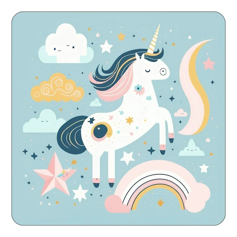 مگنت کاکتی طرح اسب تک شاخ و یونیکورن مدل mp29954