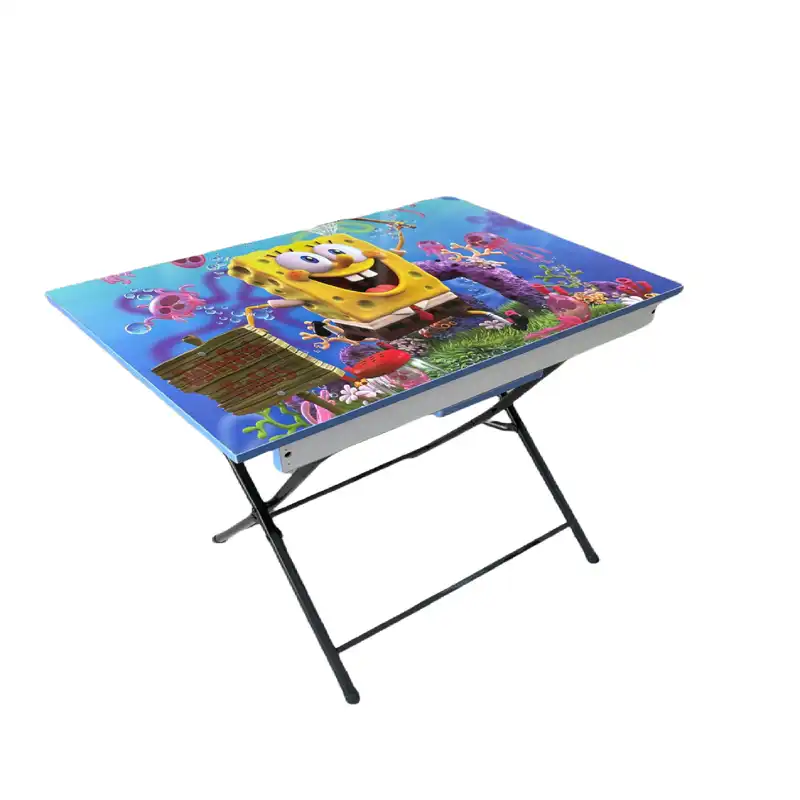 ست میز تحریر و صندلی سپهر یاس طرح باب اسفنجی کد 1