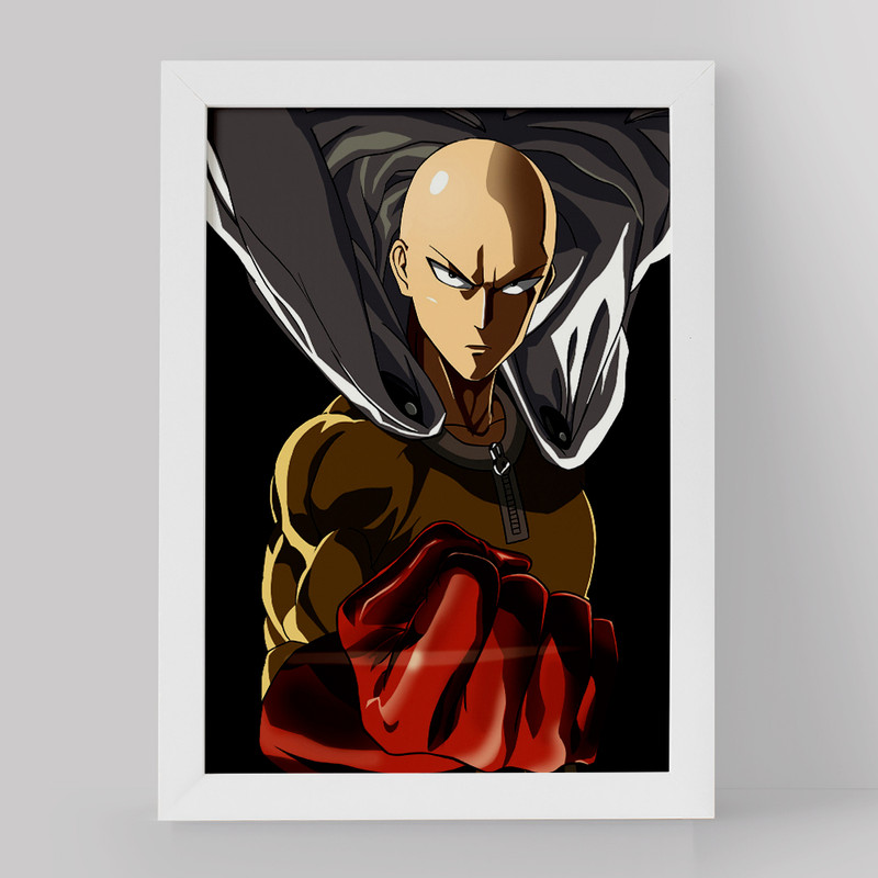 تابلو خندالو مدل سایتاما انیمه مرد تک مشتی One Punch Man کد 10518