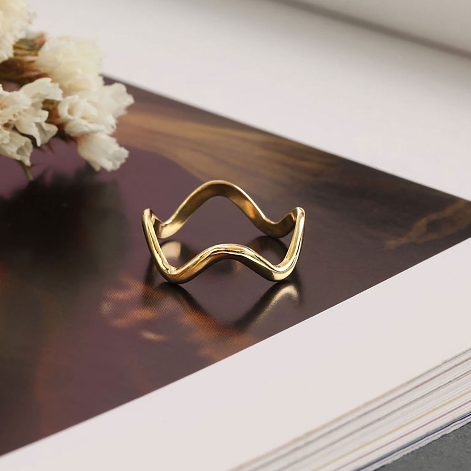 انگشتر طلا 18 عیار زنانه کیا گالری مدل AR367 - - 2