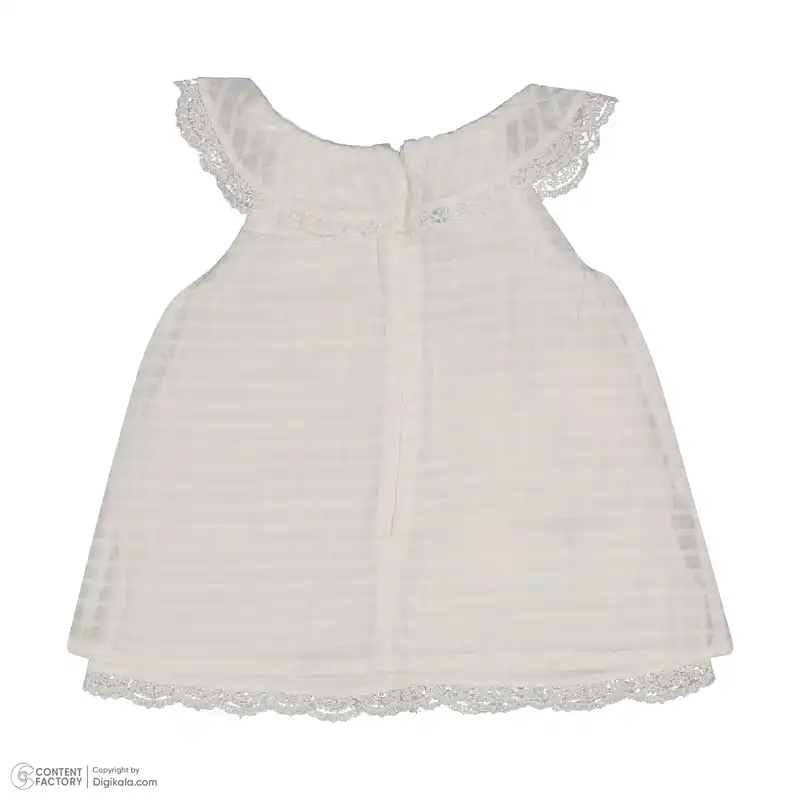 ست 3 تکه لباس نوزادی ایندیگو مدل 13157 رنگ سفید