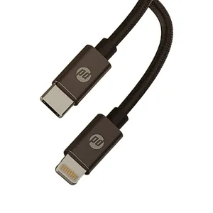 کابل تبدیل usb-c به لایتنینگ پودر مدل PD-24 طول 1.2 متر