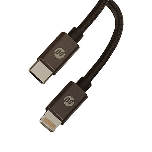 کابل تبدیل usb-c به لایتنینگ پودر مدل PD-24 طول 1.2 متر