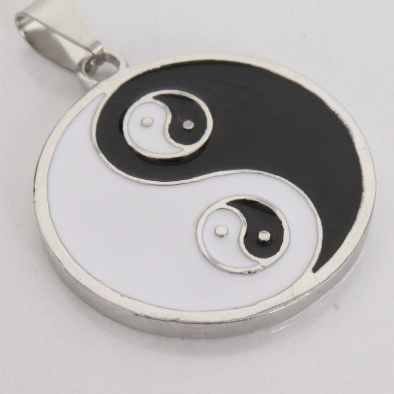 آویز گردنبند مدل یین و یانگ کد 01