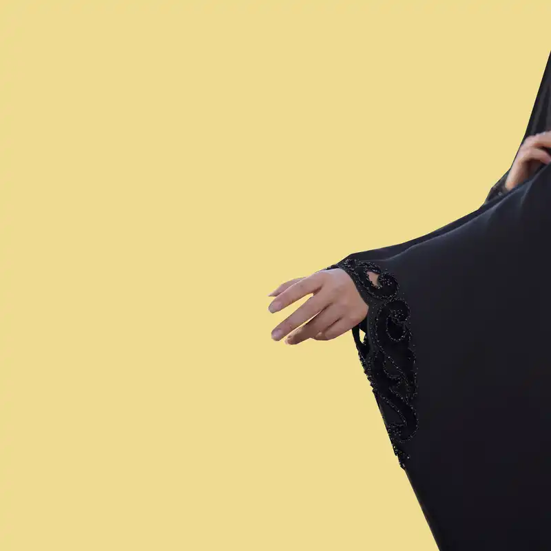 چادر عبایی مدل گیسو جواهر