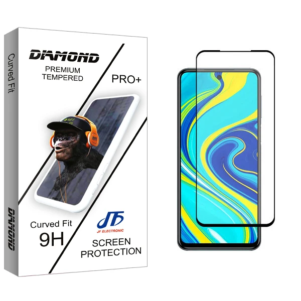 محافظ صفحه نمایش سرامیکی جی اف مدل Diamond glass مناسب برای گوشی موبایل شیائومی Redmi Note 9 Pro