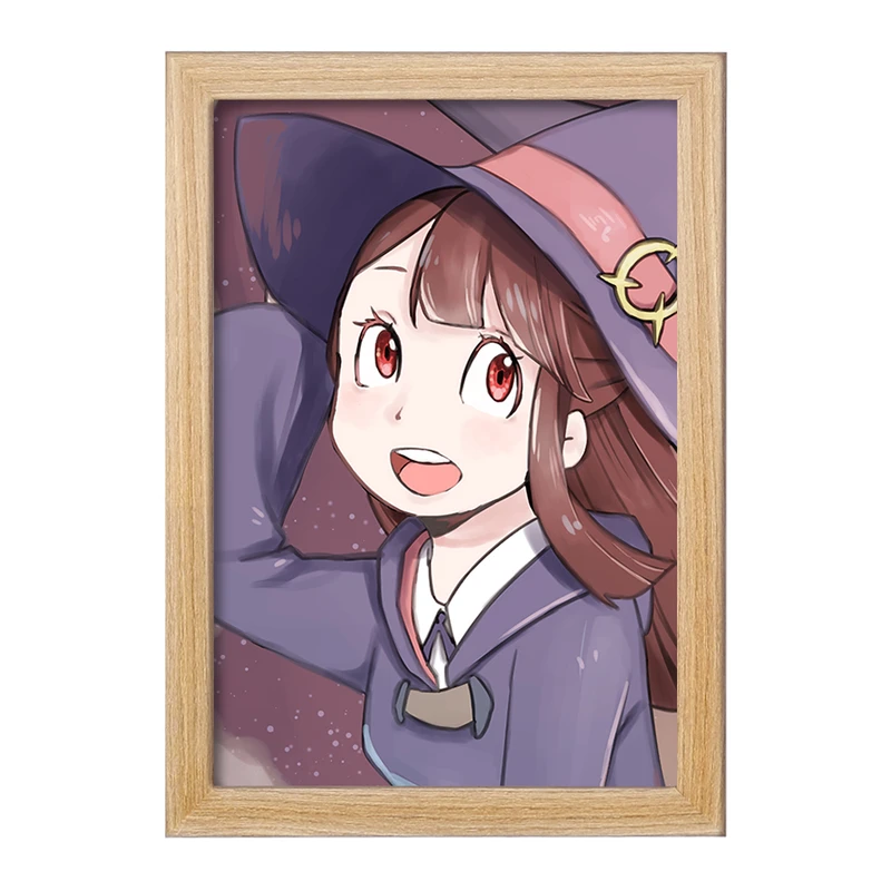 تابلو خندالو مدل اورسولا و اکو انیمه جادوگران کوچک Little Witch Academia  کد 22905