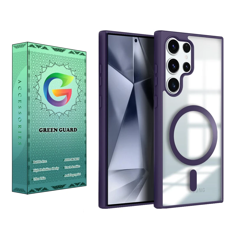 کاور گرین گارد طرح Magsafe-Color کد KkL_T65 مناسب برای گوشی موبایل سامسونگ Galaxy S22 Ultra