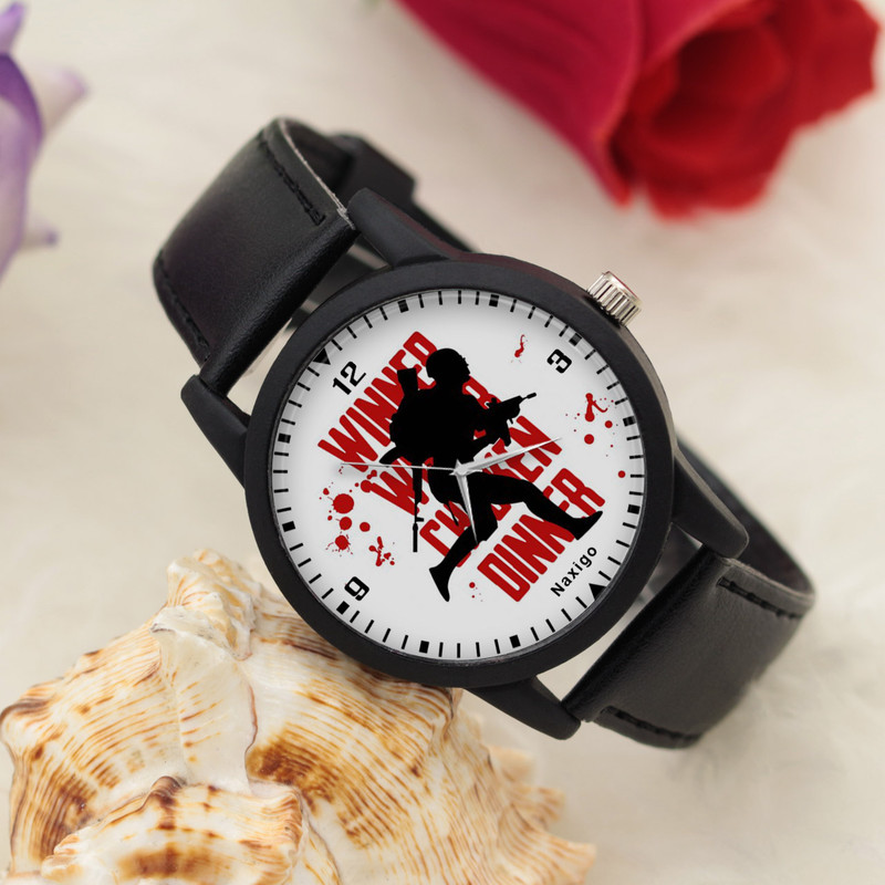 ساعت مچی عقربه ای ناکسیگو طرح پابجی کد LF4231