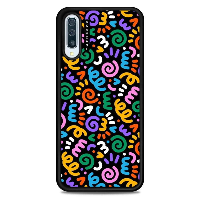 کاور آکام مدل AMC-WSGA50-DOODLE13 مناسب برای گوشی موبایل سامسونگ Galaxy A50