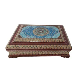 جعبه قرآن کریم خاتم کاری مدل اسلیمی کد 022
