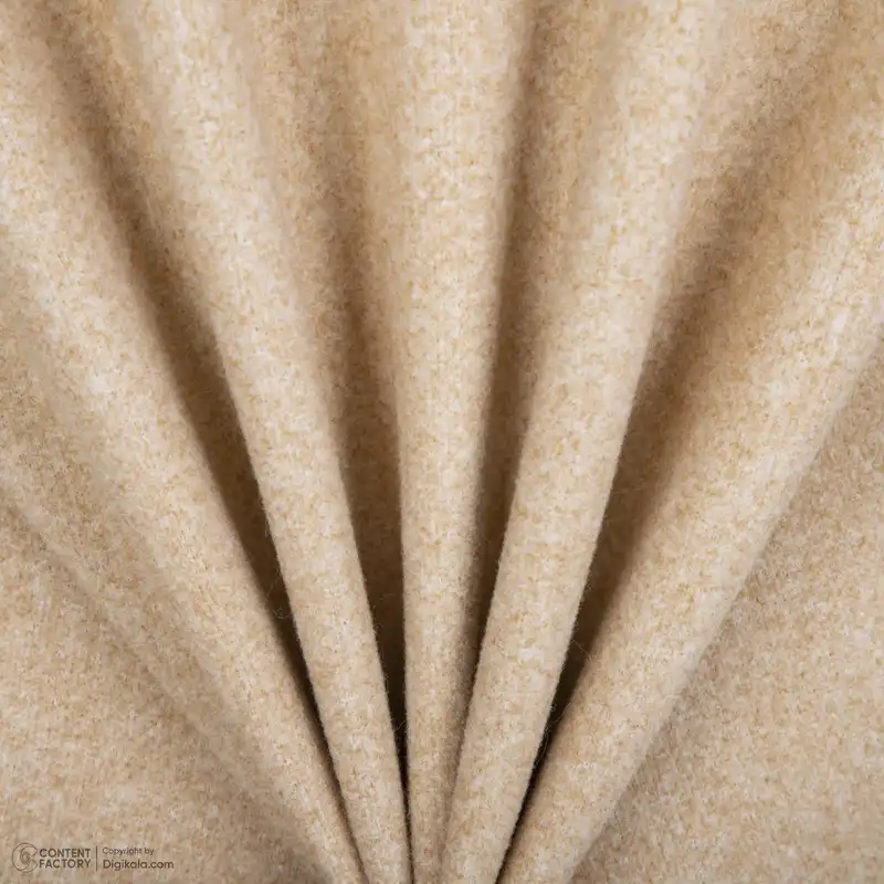 پالتو زنانه ژیار مدل دوجیب رنگ کرم