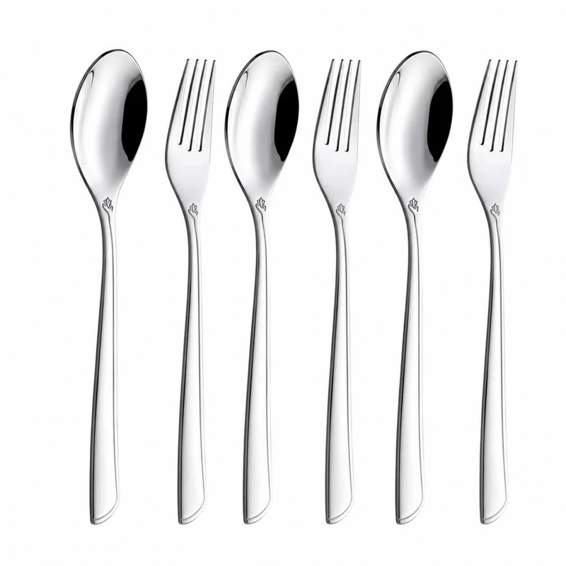 سرویس قاشق و چنگال 6 پارچه جی فی نی مدل T90