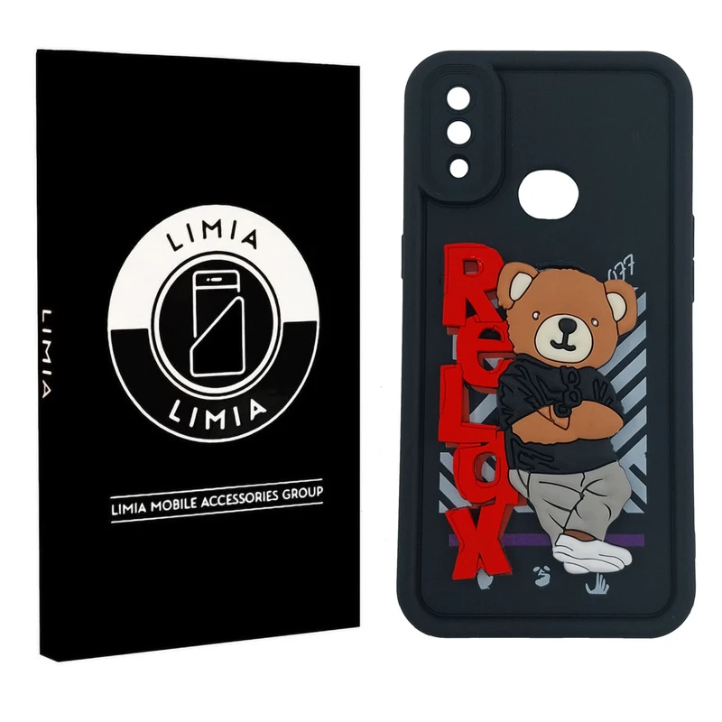 کاور لیمیا مدل سولید لنزدار طرح عروسکی برجسته مناسب برای گوشی موبایل سامسونگ Galaxy A10s