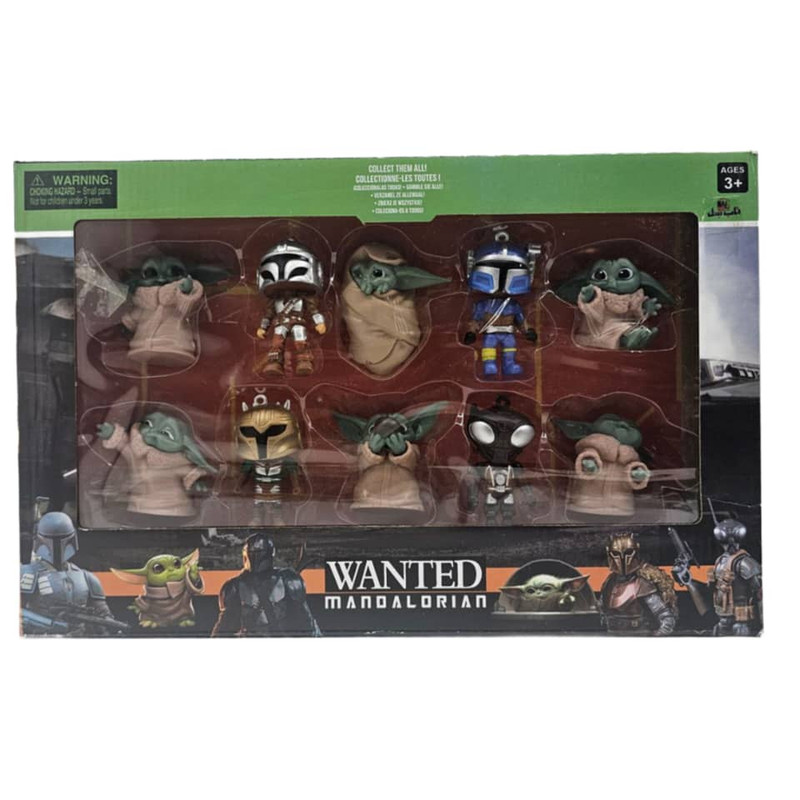 فیگور ناب سل مدل بیبی یودا و دوستان مجموعه 10 عددی