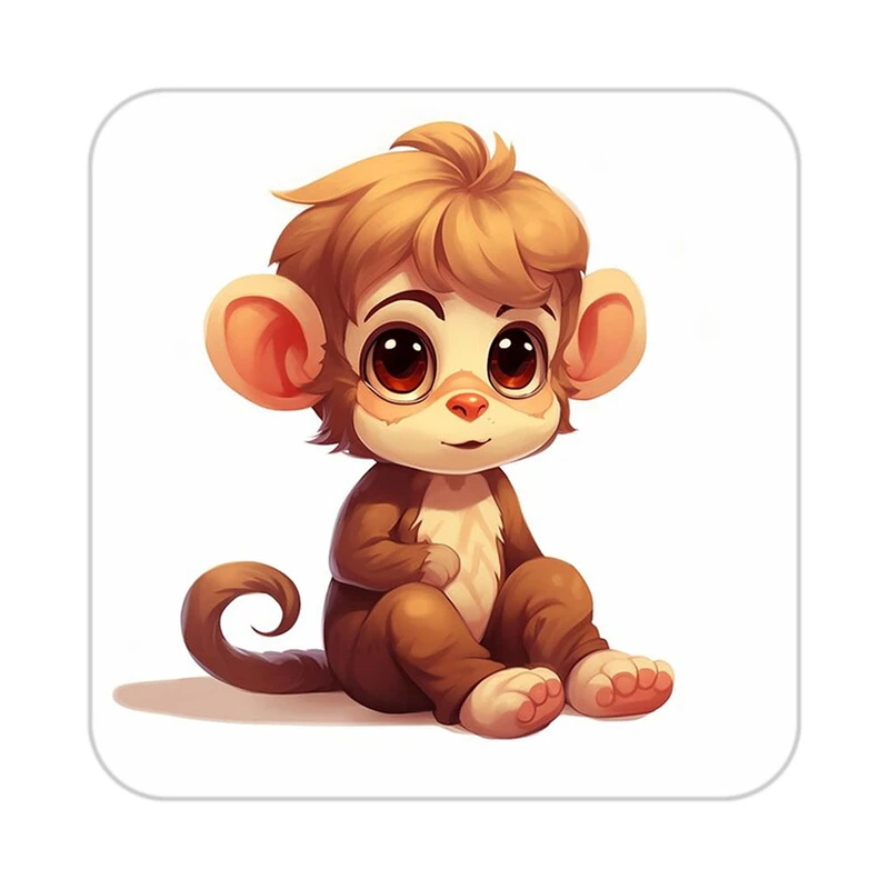 زیر لیوانی کاکتی طرح حیوانات کارتونی مدل mp28180