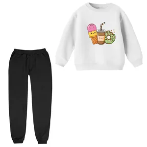 ست سویشرت و شلوار مدل دونات و بستنی