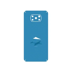 MAHOOT Minimal Paper Airplane Cover Sticker for Xiaomi Poco X3 NFC