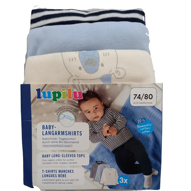 تی شرت آستین بلند نوزادی لوپیلو مدل 6303910