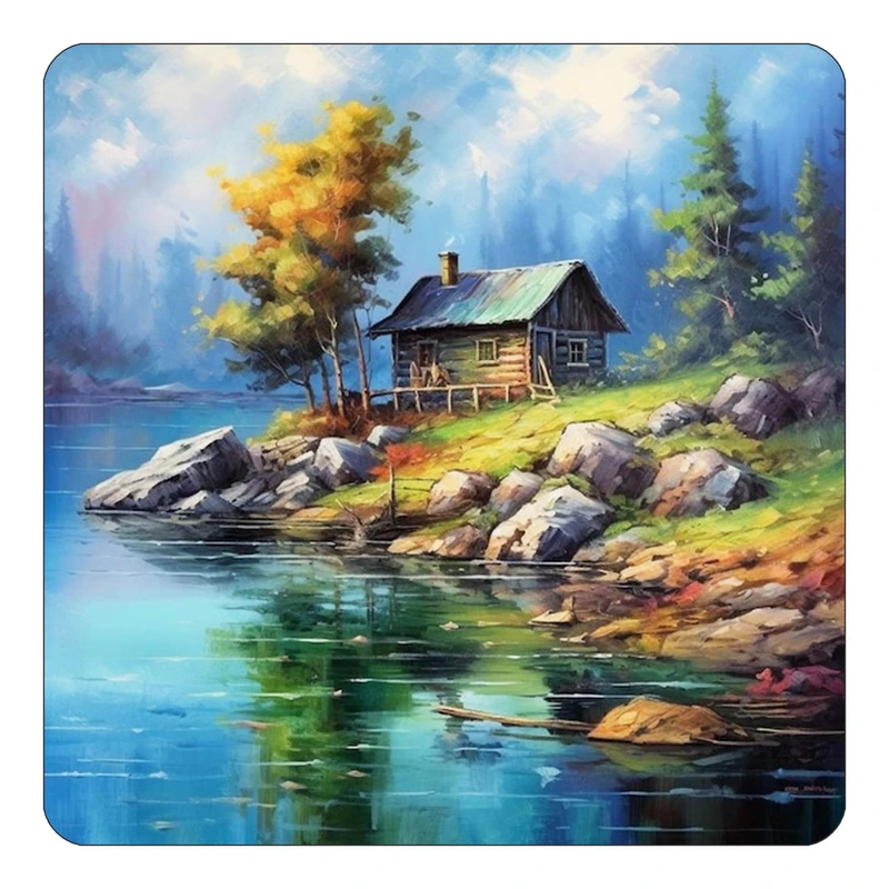 مگنت کاکتی طرح نقاشی رنگ روغن مدل mp71049