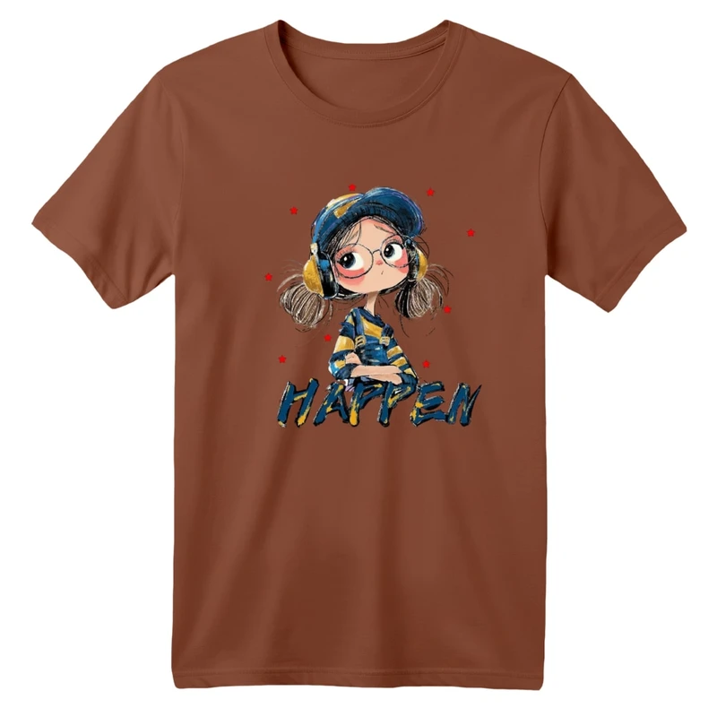 تی شرت آستین کوتاه بچگانه مدل دخترک کد 3