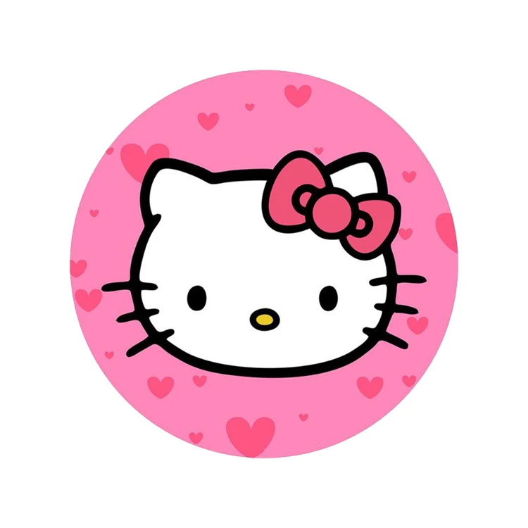 استیکر پارچه و لباس پاد آفرین مدل هلو کیتی کد 654.3 بسته 3 عددی