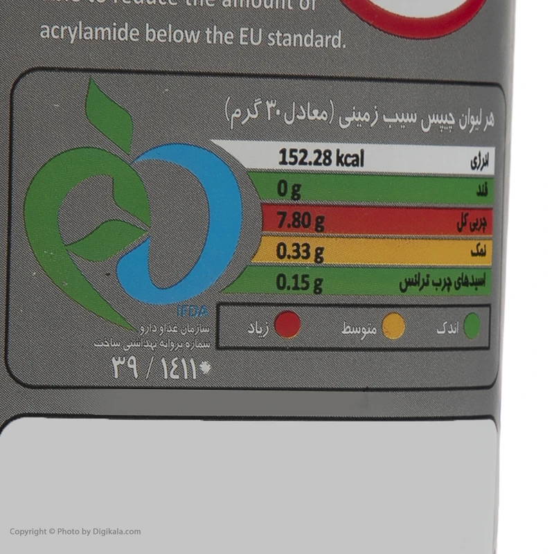 چیپس فلفل سیاه لینا - 113 گرم عکس شماره 5