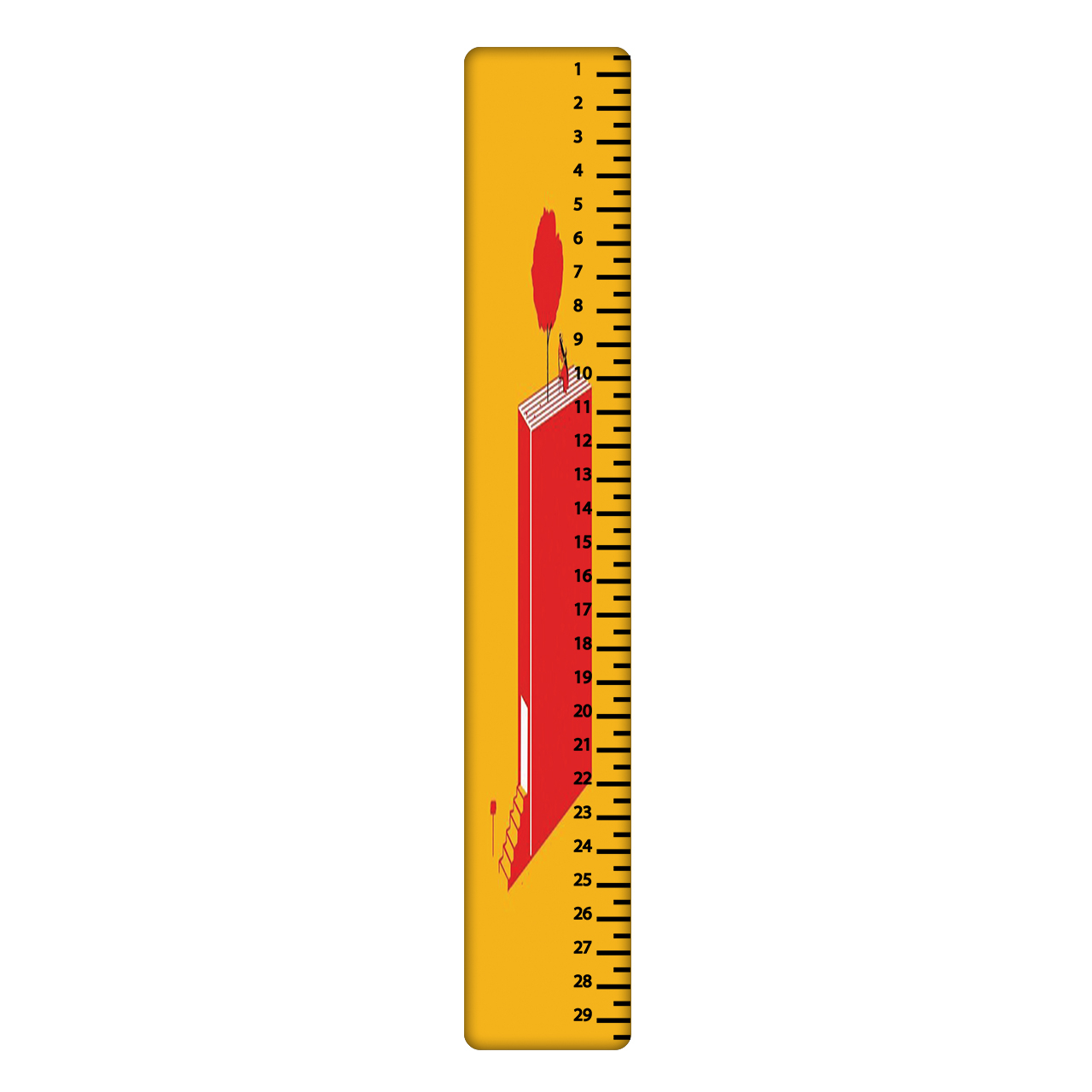 خط کش 30 سانتی متر طرح کتاب کد 764