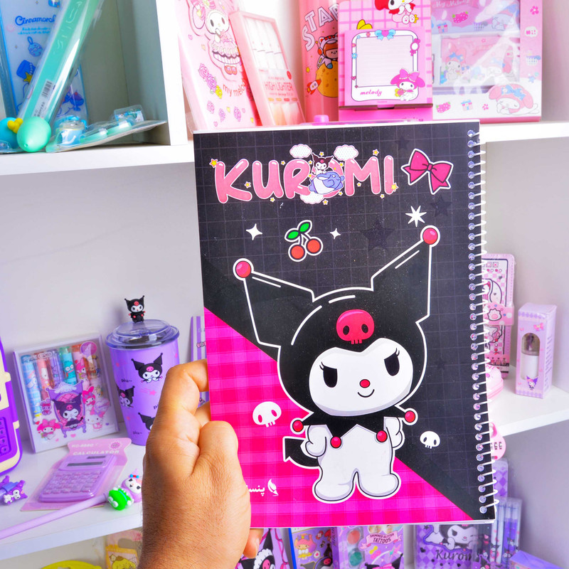 بسته لوازم تحریر مدل کرومی و گروه سانریو مجموعه 12 عددی