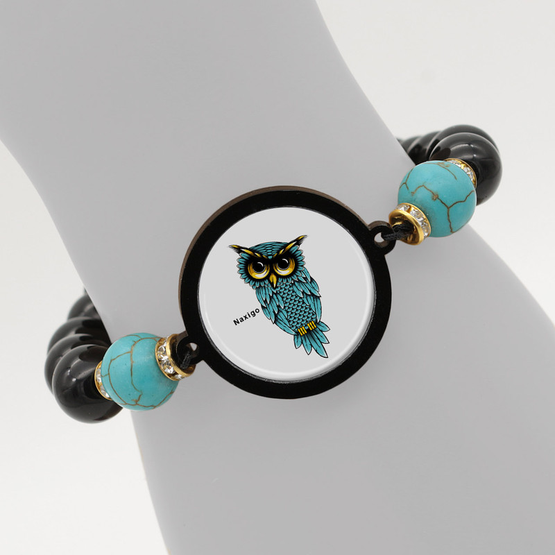 دستبند زنانه ناکسیگو طرح جغد کد BR4350