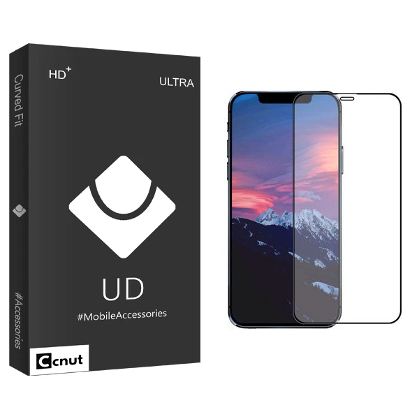 محافظ صفحه نمایش سرامیکی کوکونات مدل UD Black مناسب برای گوشی موبایل اپل iPhone 12 Pro Max