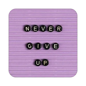 زیر لیوانی کاکتی طرح جملات انگیزشی و مثبت مدل mp25002