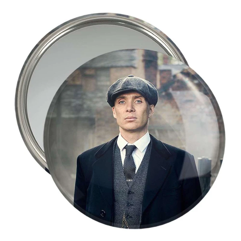 آینه جیبی خندالو طرح کیلین مورفی سریال پیکی بلایندرز Peaky Blinders  کد 4586