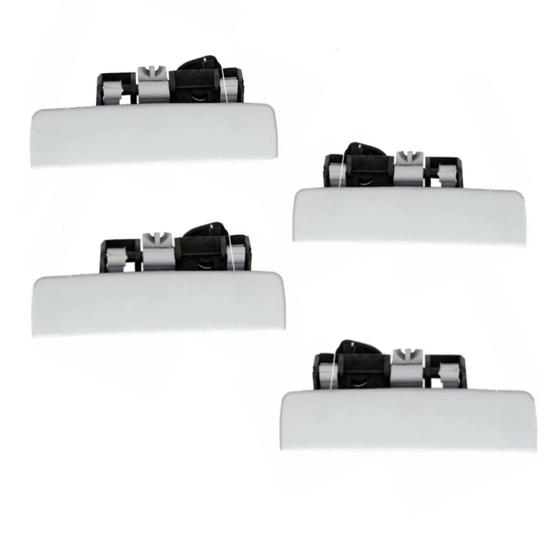 دستگیره خارجی در خودرو آس کو مدل فابریک مناسب برای پژو پارس بسته 4 عددی