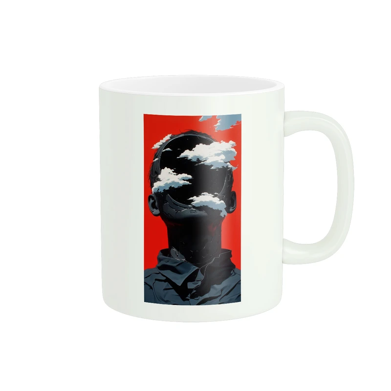 ماگ پاد آفرین مدل آدمک بی صورت کد 1515