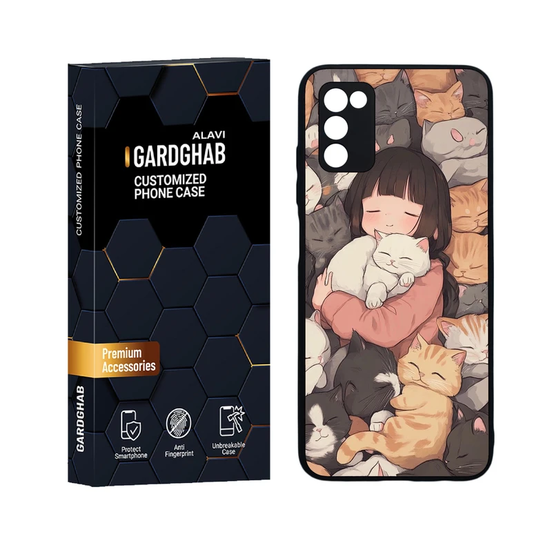 کاور گارد قاب علوی مدل دور ژله ای فانتزی مناسب برای گوشی موبایل سامسونگ Galaxy A03s