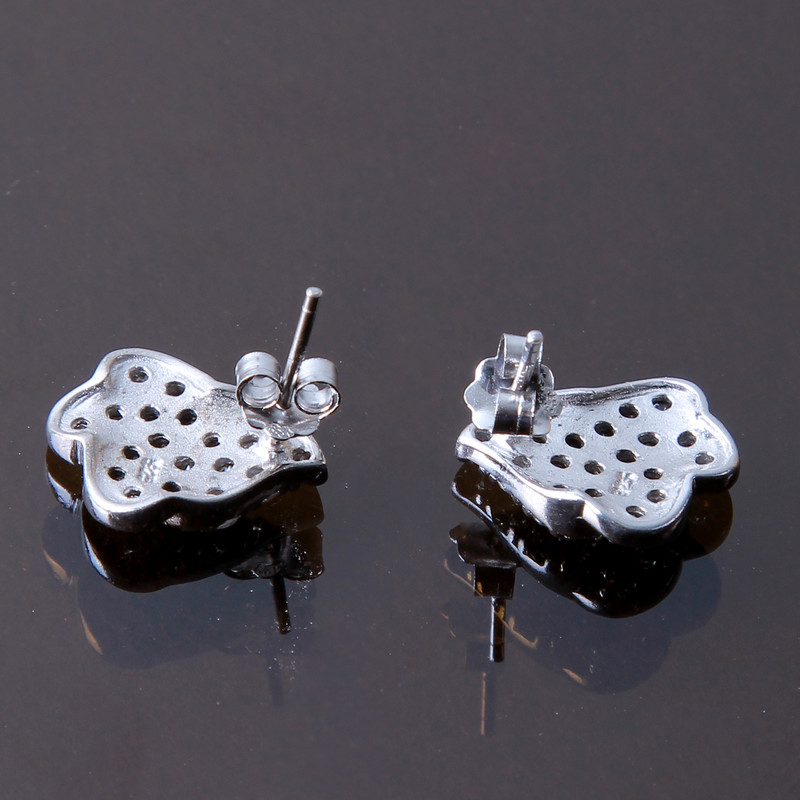 گوشواره نقره زنانه بازرگانی میلادی کد GZN_156