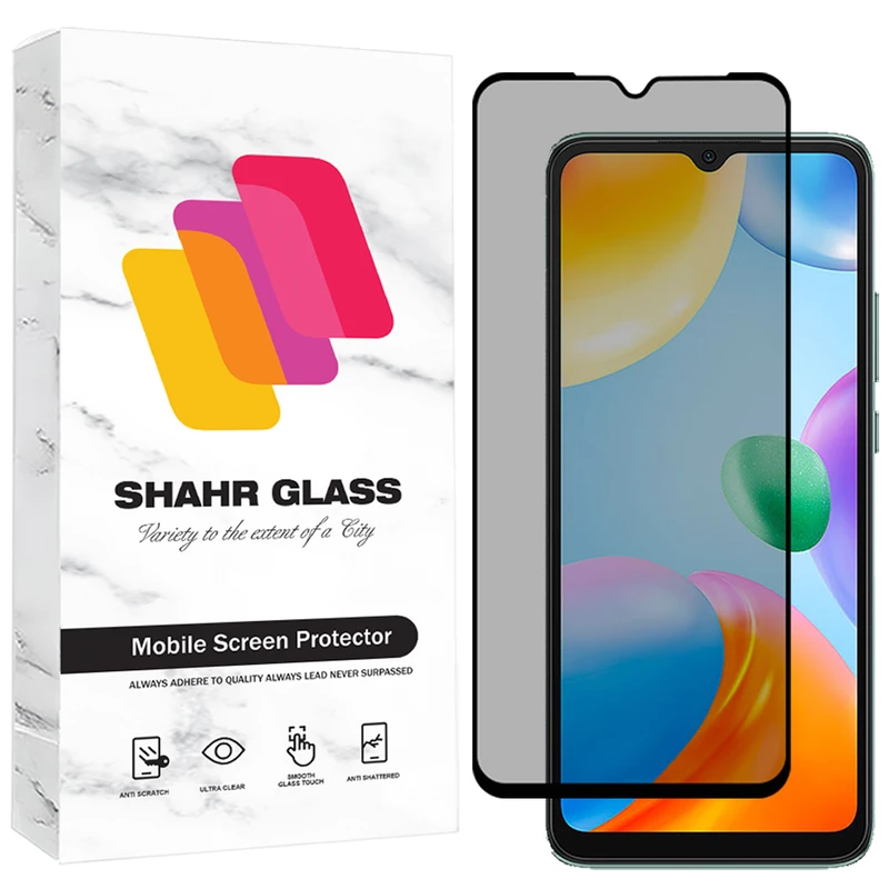 محافظ صفحه نمایش حریم شخصی شهر گلس مدل PRIS30 مناسب برای گوشی موبایل شیائومی Redmi 10C / Redmi 10 India / Redmi 10 Power / Redmi 12C / Poco C55 / Poco C61 /  Redmi A3 / Redmi A3x