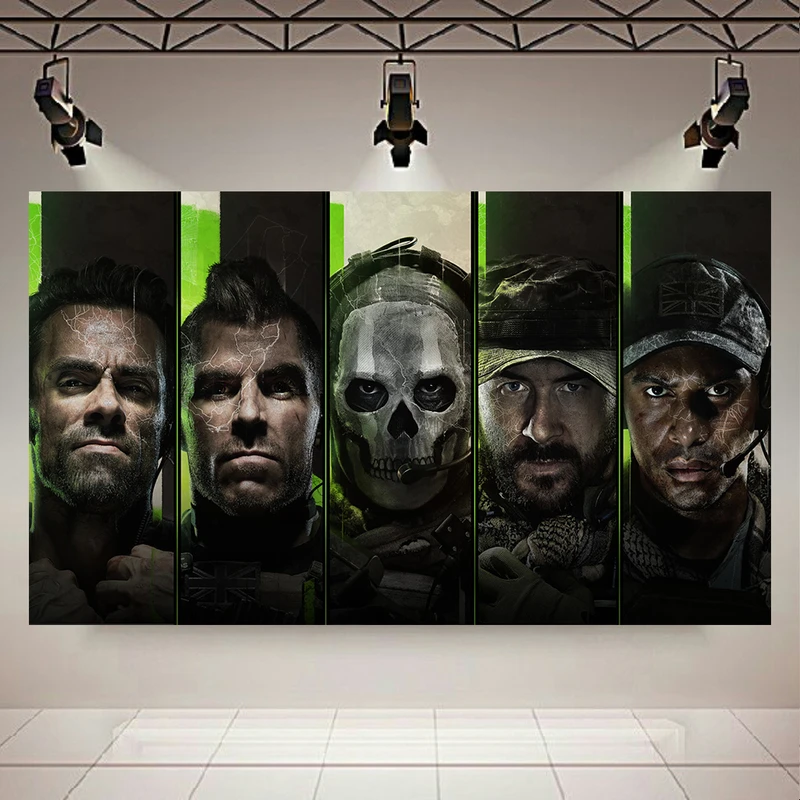 تابلو بوم طرح Call Of Duty Modern Warfare مدل سربازان کد AR3024