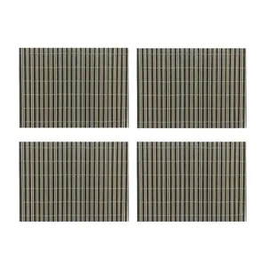 زیربشقابی و زیرقابلمه ای مدل بامبو مجموعه 4 عددی