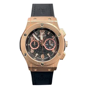 ساعت مچی عقربه‌ای مردانه هابلوت مدل تک موتوره صفحه اسکلتون کد 2