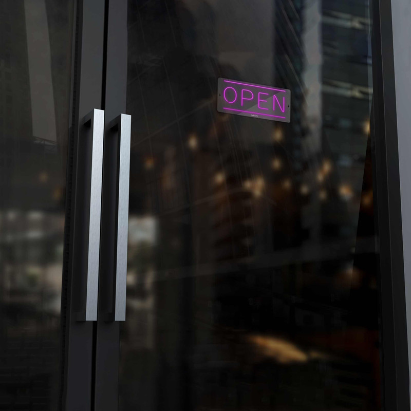 چراغ دیواری نئون دیزاین طرح Open_PR