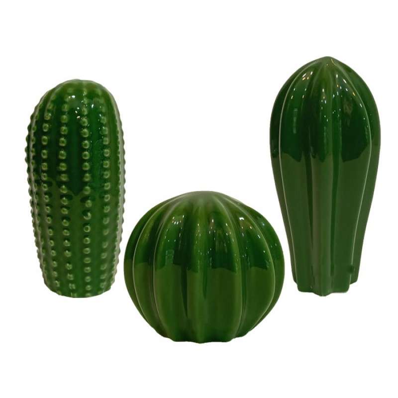 دکوری طرح کاکتوس مدل san132 مجموعه 3 عددی