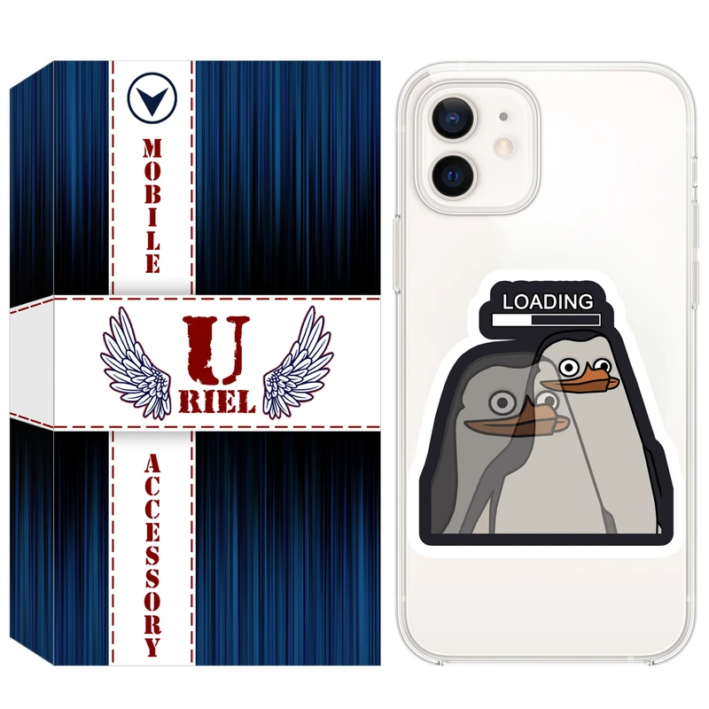 کاور یوریل مدل Clear کد 84 طرح Loading مناسب برای گوشی موبایل اپل iPhone 12