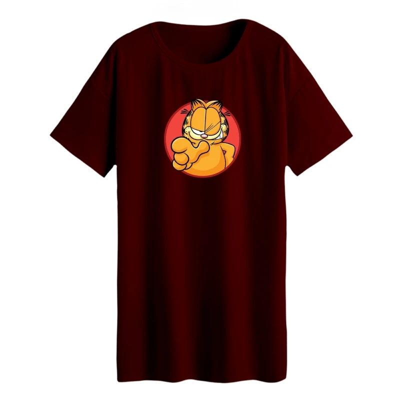 تی شرت لانگ زنانه مدل گارفیلد کد 02