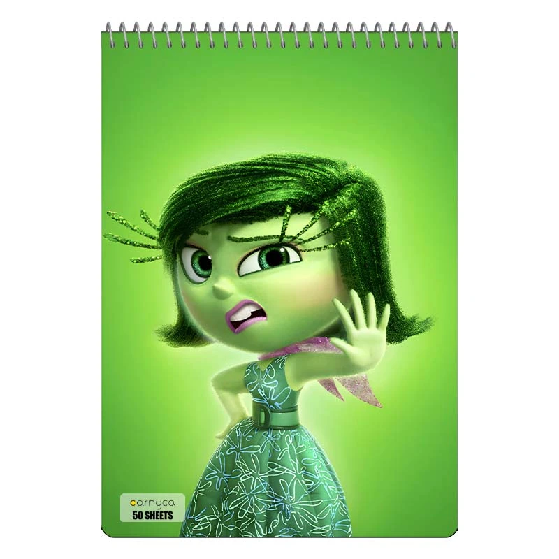 دفتر نقاشی 50 برگ سیمی کارنیکا طرح درون و بیرون Inside Out کد 10282