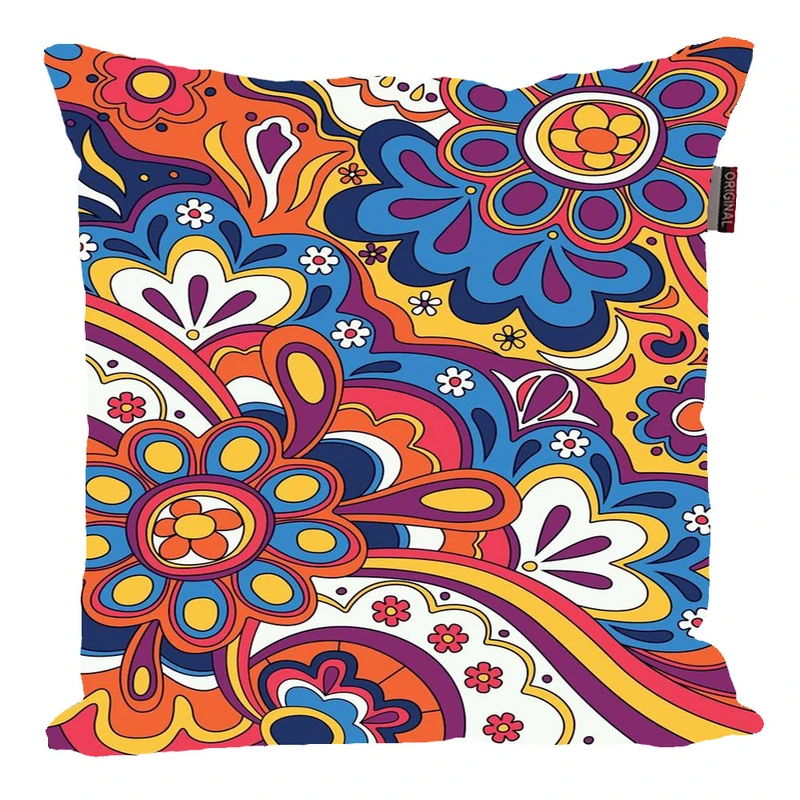 کوسن پاد آفرین مدل فانتزی طرح نقاشی سنتی کد p173