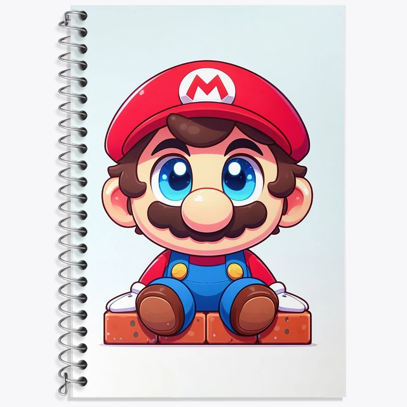 دفتر لغت 50 برگ خندالو طرح سوپرماریو (Super Mario) کد F959