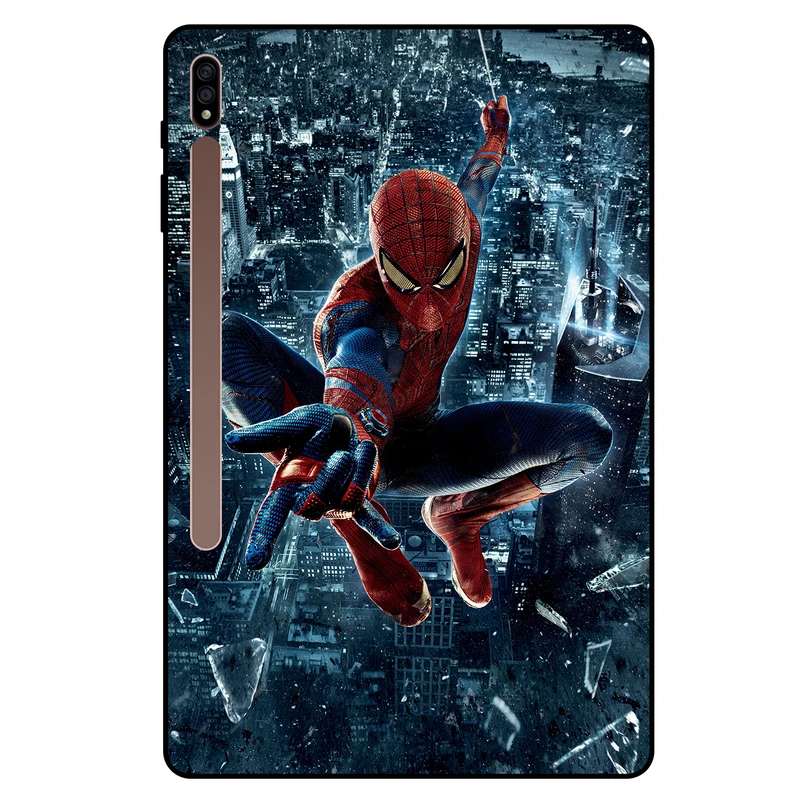 کاور مگافون طرح اسپایدرمن مدل 8282 مناسب برای تبلت سامسونگ Galaxy Tab S7 Plus 12.4 2020 / T970 / T976 / T975