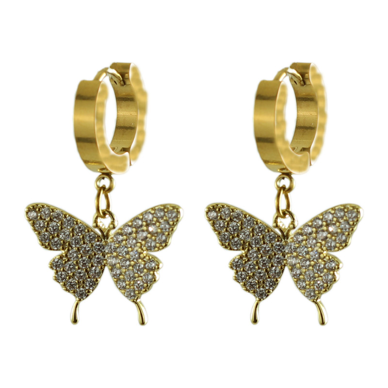 گوشواره زنانه مدل پروانه کد G236